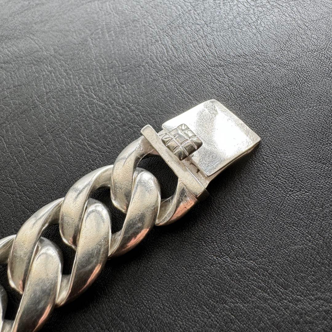 重厚　ヴィンテージ　喜平チェーン　ブレスレット シルバー925刻印あり