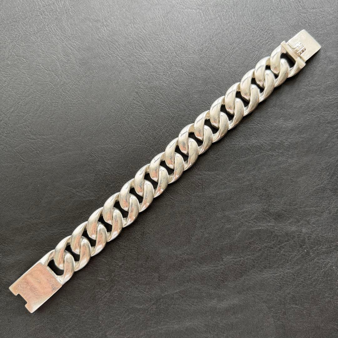 重厚　ヴィンテージ　喜平チェーン　ブレスレット シルバー925刻印あり