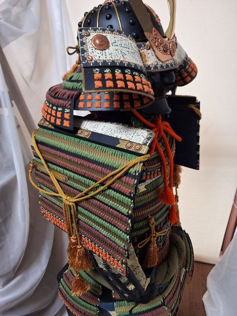 等身大甲冑、鎧兜、着用鎧兜