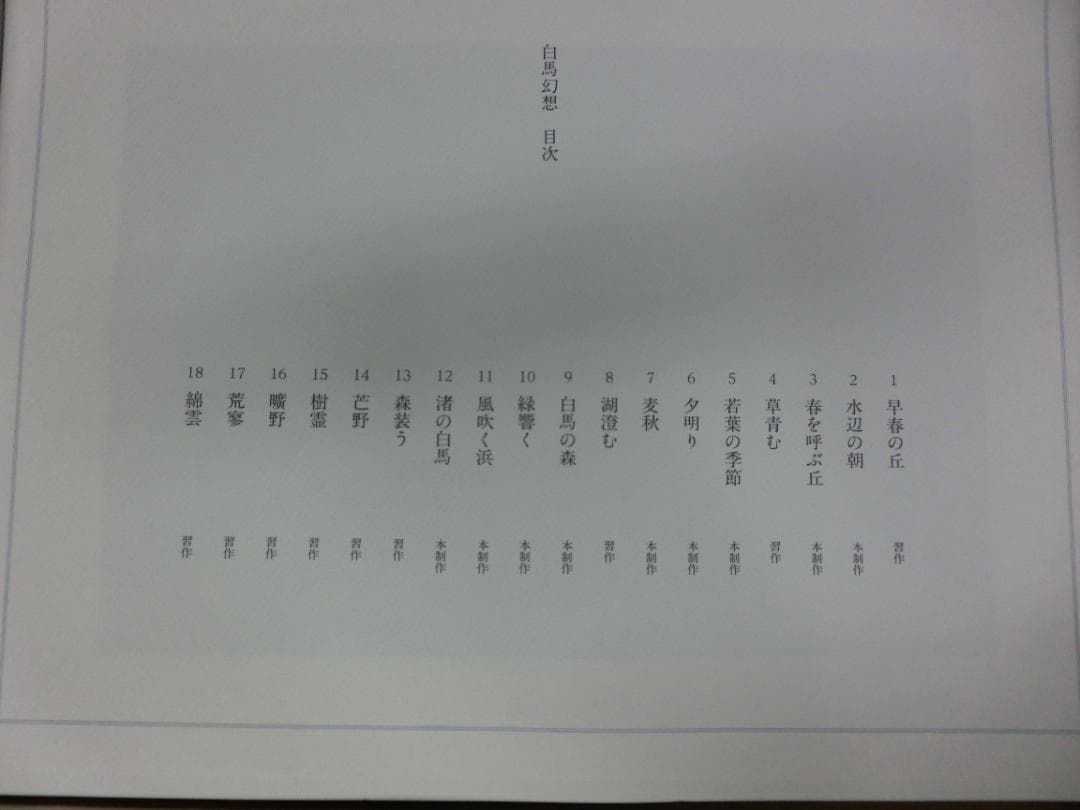 東山魁夷 画集『白馬幻想』