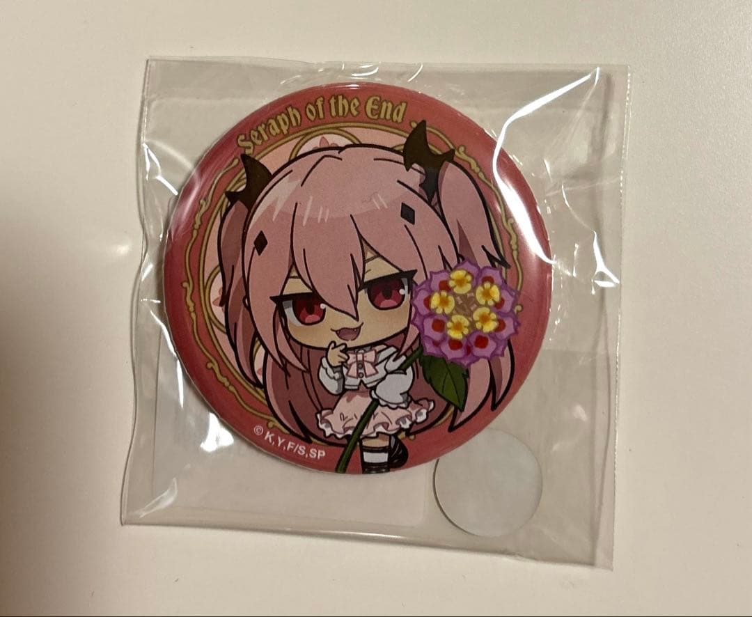終わりのセラフ DMMスクラッチ E賞 クルル・ツェペシ クルル 缶バッジ