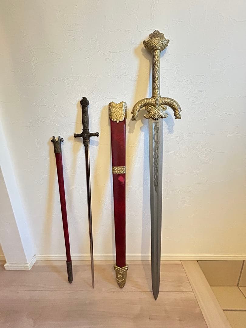 デニックス製 ？ レプリカソード 模造刀 コスプレ 西洋刀剣 2本セット 貴重