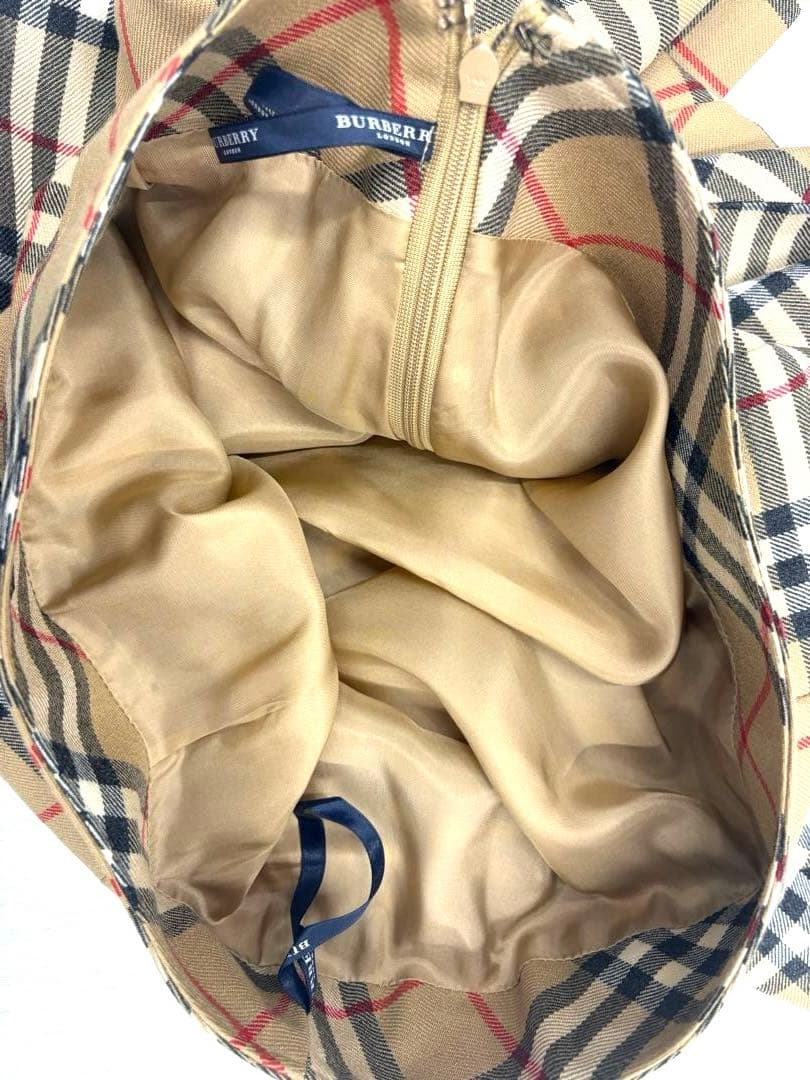 美品✨️王道✨️バーバリーロンドン プリーツスカート ノバチェック ウール M