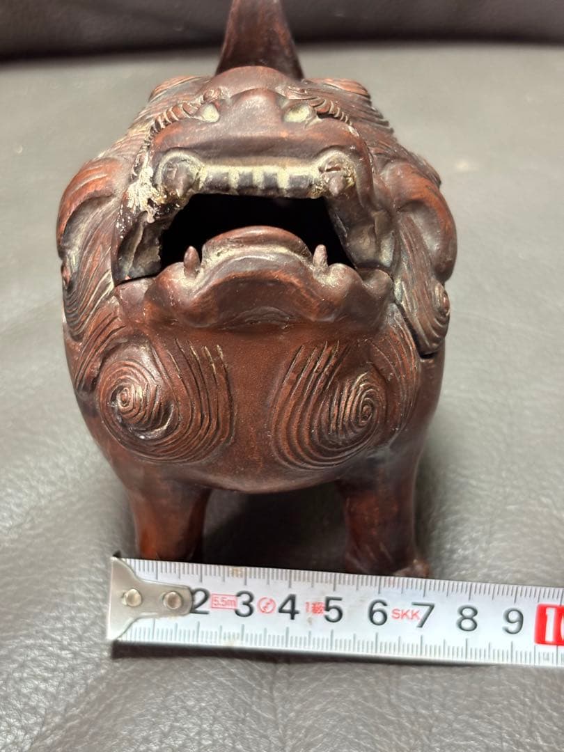 獅子　香炉　置物