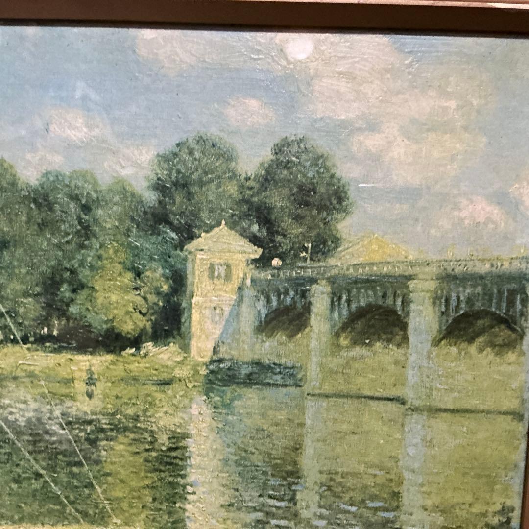 作者　Claude Monet （クラウド　モネ）　油彩画　ボート 1874年