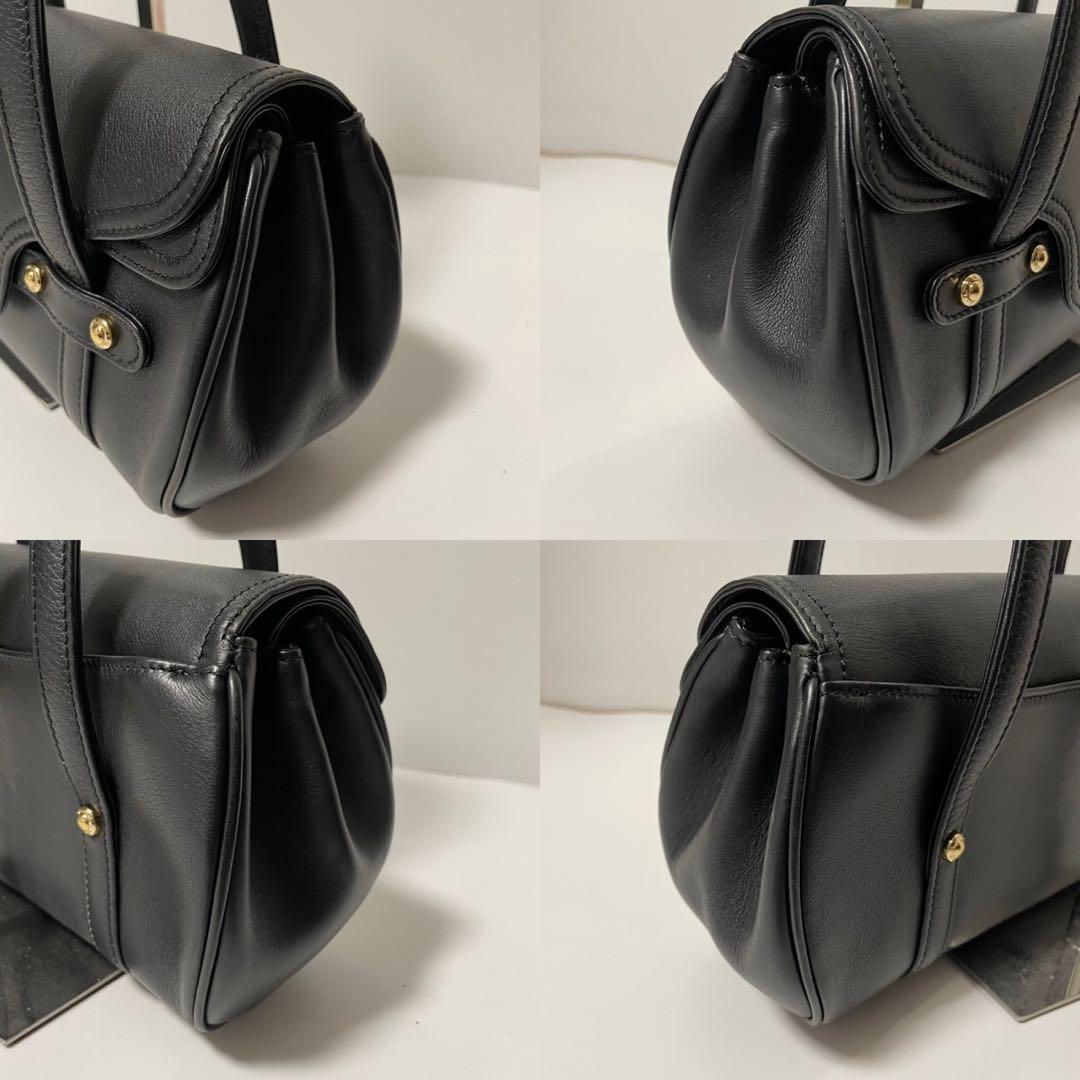 ■未使用級■ MORABITO ハンドバッグ　肩掛け　レザー　　黒