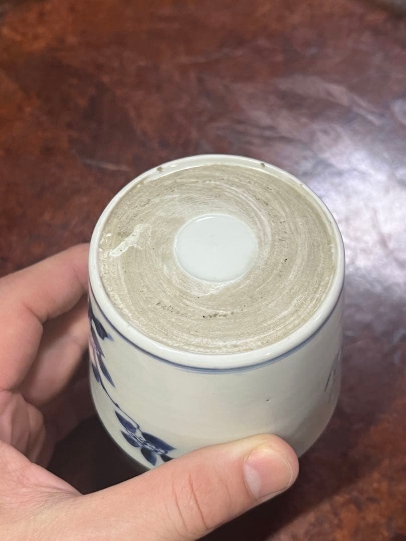 古伊万里 蕎麦猪口 あじさい 鶯 ウグイス 梅 紫陽花 民芸 民藝 青山二郎