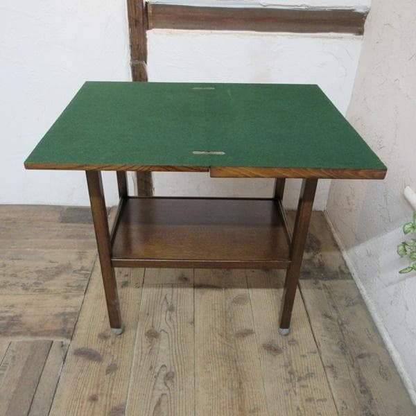 イギリス製 アンティーク 家具 カードテーブル キッチンワゴン 英国 6036e