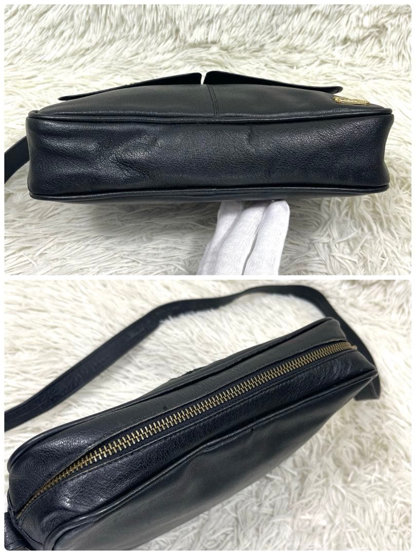 CELINE セリーヌ ショルダーバッグ　馬車金具 ヴィンテージ レザー