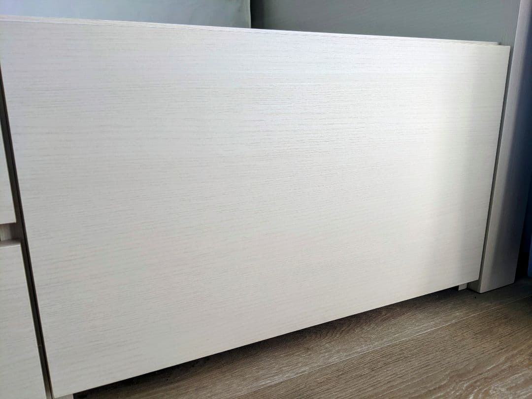 収納付き シングルベッドフレーム ホワイト 引き出し付き