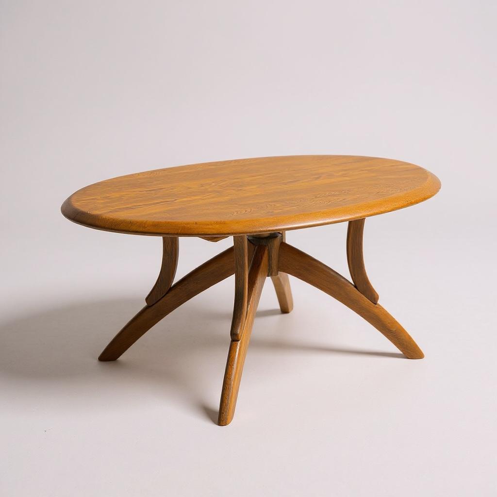 カリモク家具 Chitano（チターノ) 楕円形ローテーブル カリモク家具