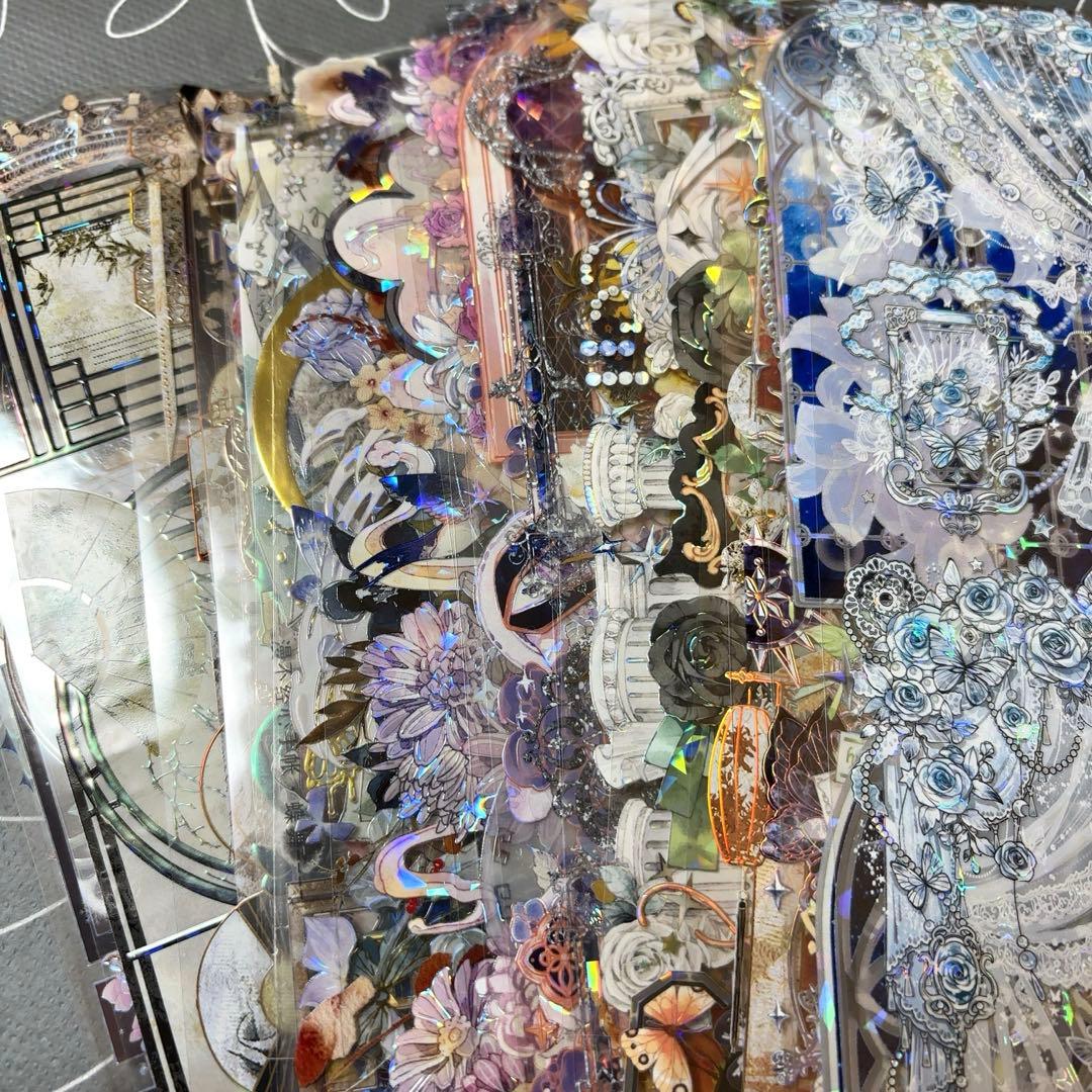 同梱価格1040円】 コラージュ素材 海外マステ 装飾テープ 50種 PET①