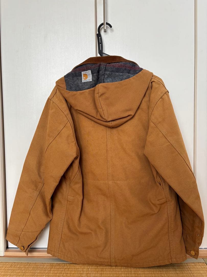［中澤商店］Carhartt フード付きジャケットブラウン100years