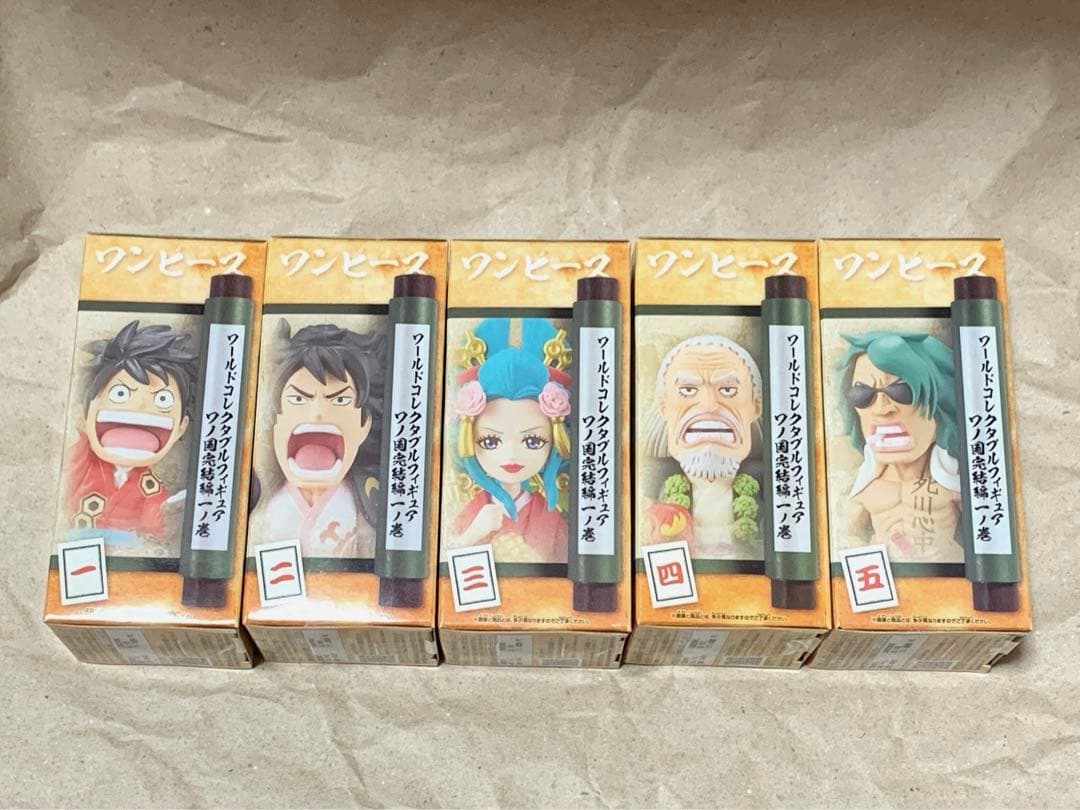 ワンピース ワールドコレクタブルフィギュア-ワノ国完結編1- ワーコレ　全５種
