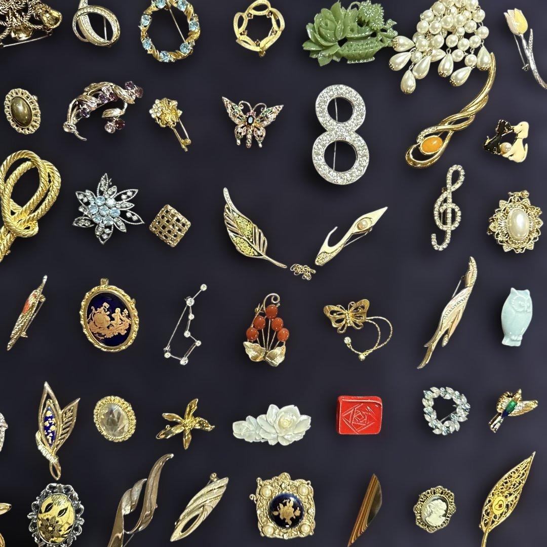 vintage】多様なデザインのブローチセット 130点以上 まとめ売り
