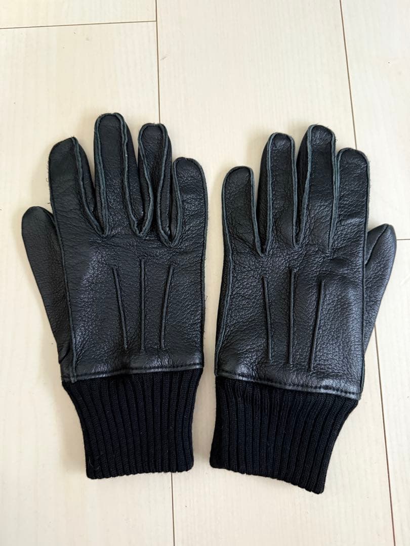 極美品 マルジェラ ラムレザー グローブ 手袋 黒