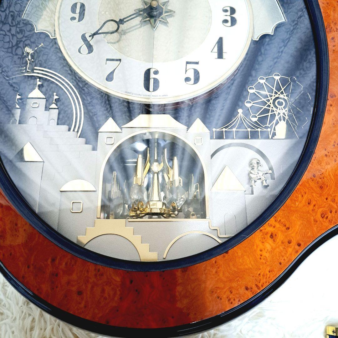 リズム時計　からくり時計　4MH752 パルタージュ　スワロフスキークリスタル