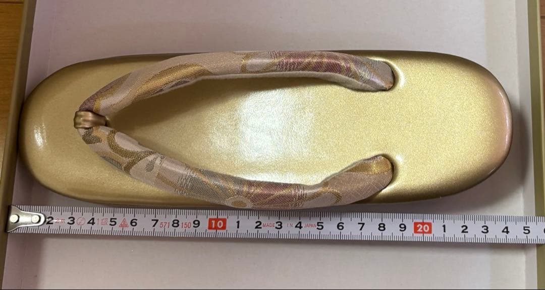 【kota】ICHIKURA 和装用バッグ 草履のセット ゴールド