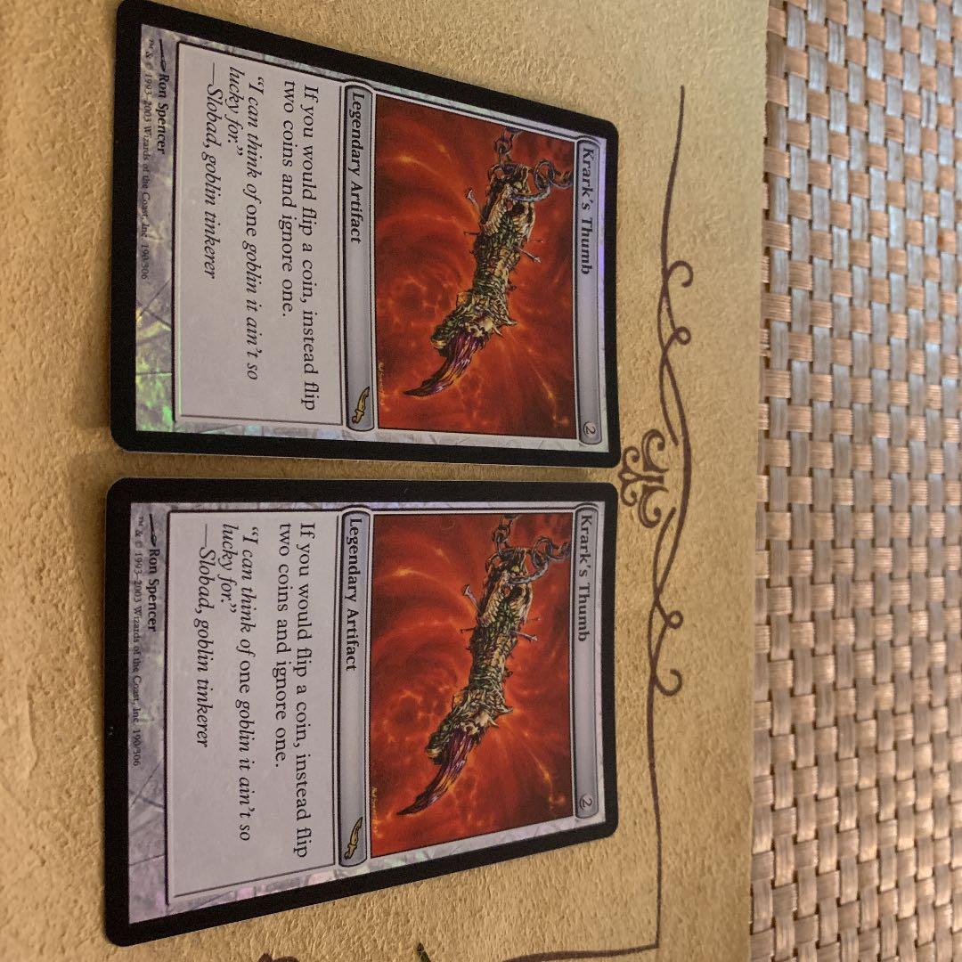 MTG【Foil】クラークの親指/Krark's Thumb MRD 英語2枚