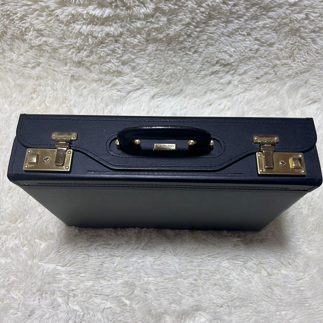 【極美品】J.C Hamilton ハミルトン パイロットケース 黒 レザー