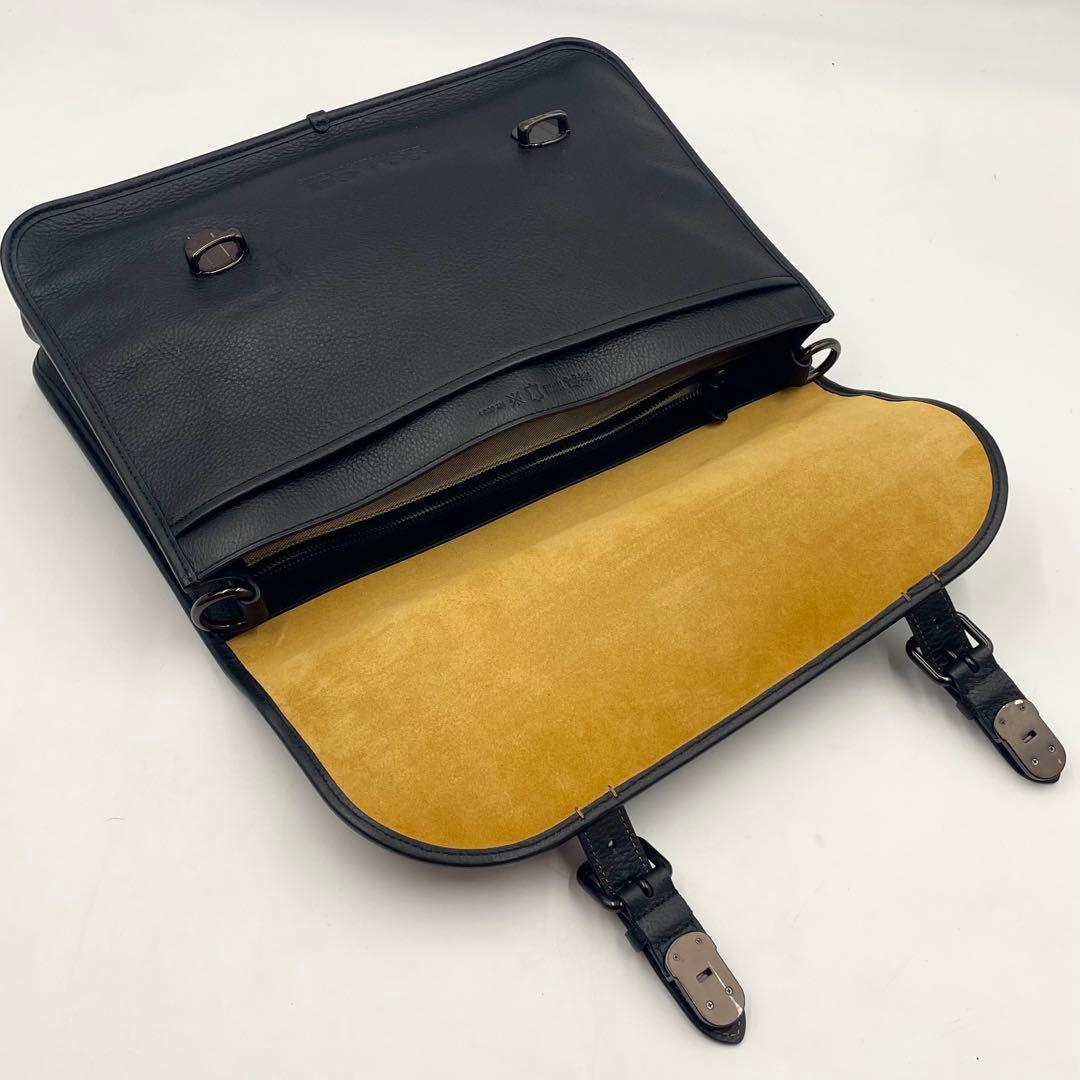 【極美品】COACH キャリッジ ブリーフ ビジネスバッグ 2way サッチェル