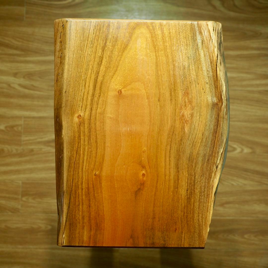 天然木 一枚板 サイドテーブル 無垢材 一点物 ナチュラル家具