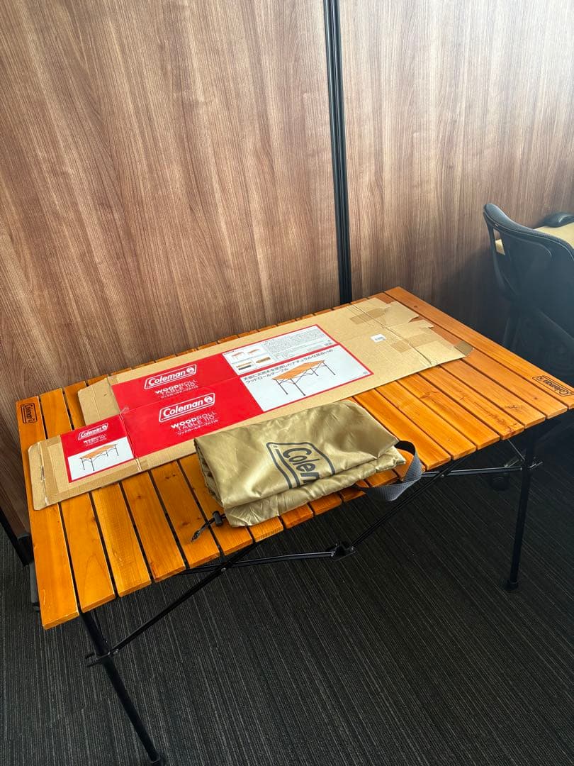 【アルペンアウトドアーズ限定】コールマン ウッドロールテーブル110 Coleman（コールマン） アルペンアウトドアーズ限定 ウッドロール