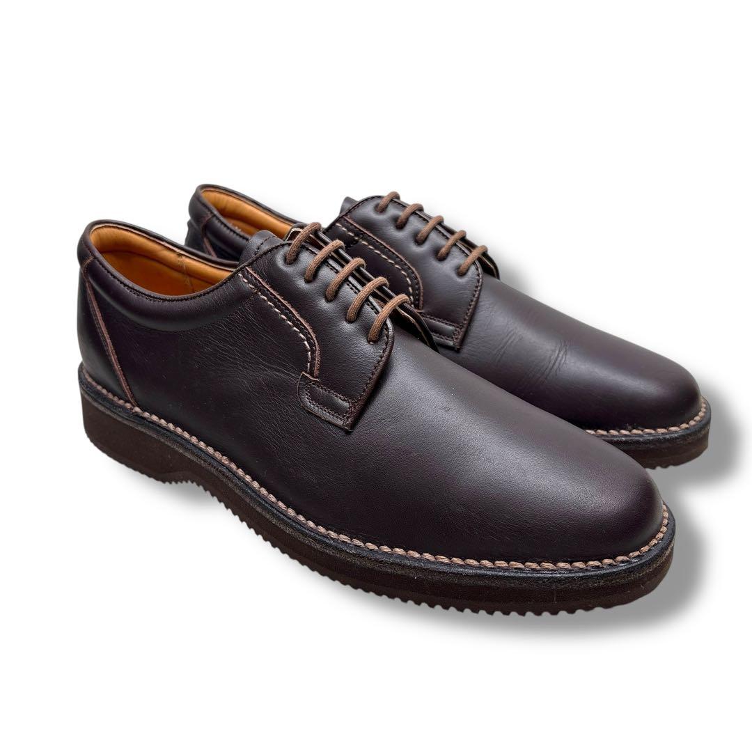 未使用■REGAL WALKER【26.0】本革 革靴 プレーントゥ ブラウン