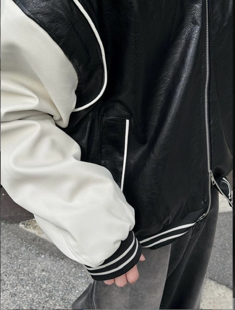 Chikashitsu +】leather piping jacket - WWW.FORDALTAMURA.IT