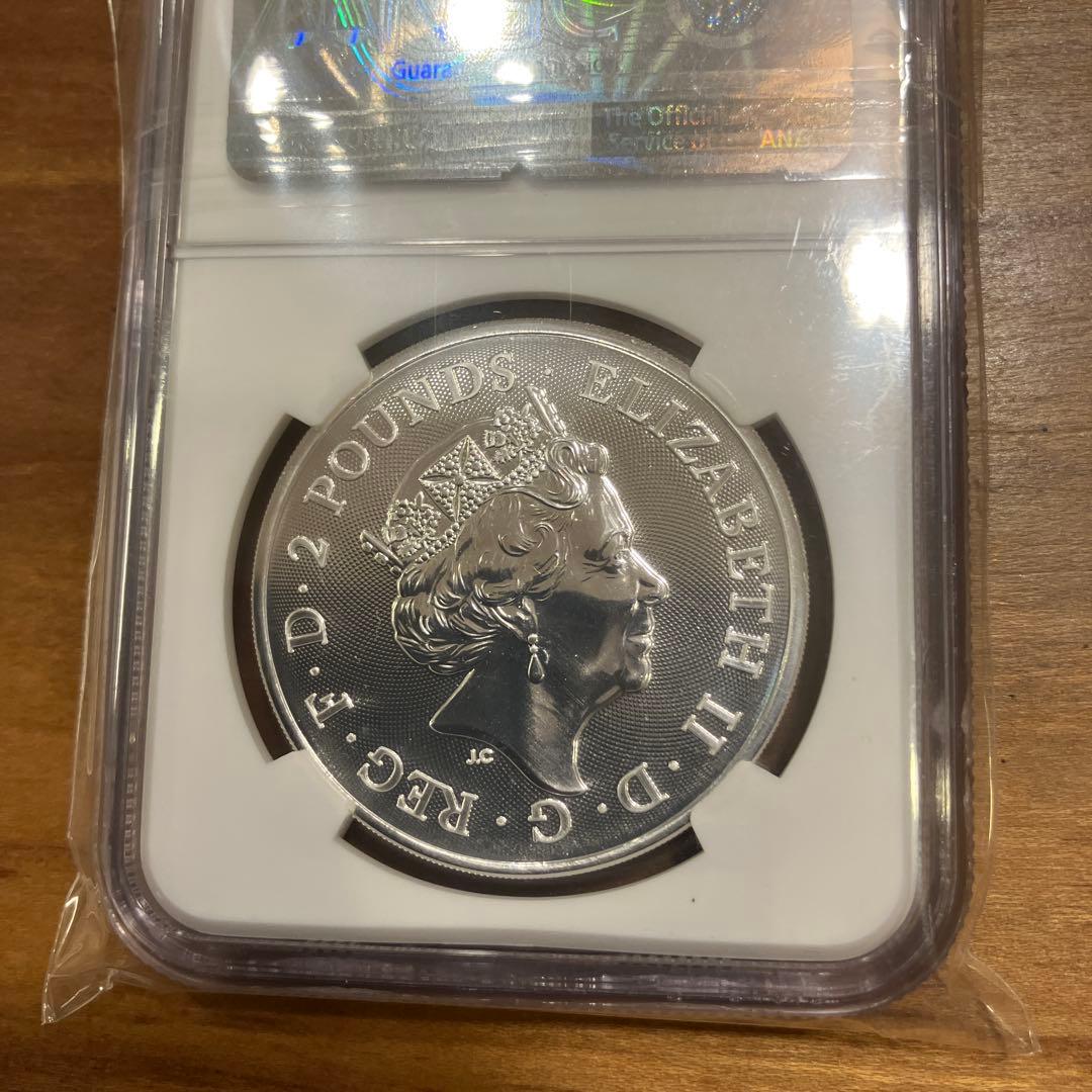 純銀1オンス銀貨デヴィッド・ボウイ 2021年 £2 銀貨NGSMS 70ER