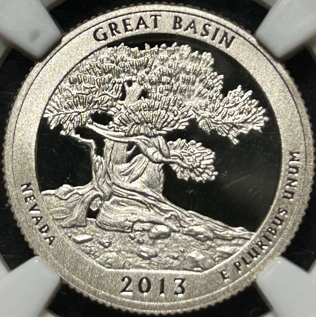NGC】2013 アメリカ25セント GreatBasin PR70DCAM