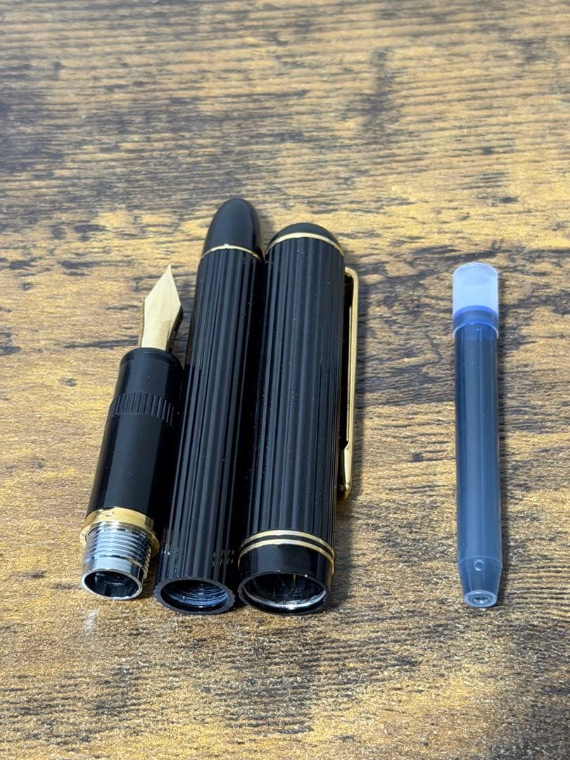 試筆のみ　1979年製　初代　ジャスタス　14金　ゴールド　万年筆　細字