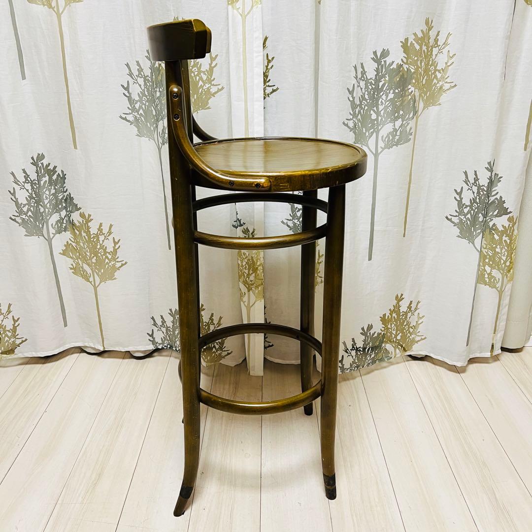 【秋田木工】　ベントウッドチェアー　曲木　ハイチェア