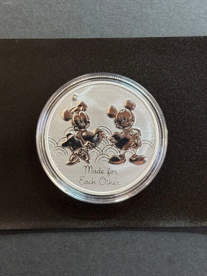 ミッキー　ミニー 銀貨 1オンス 2023年　クリアケース　純銀シルバー ミッキー ミニー 銀貨 1オンス 2023年 クリアケース 純銀シルバー