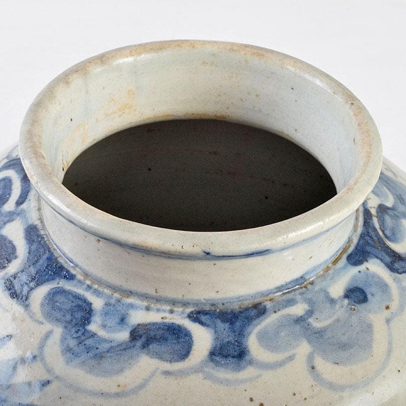 朝鮮美術 李朝 高麗白磁 染付 花文 壷 時代箱付 F R9160B - メルカリ