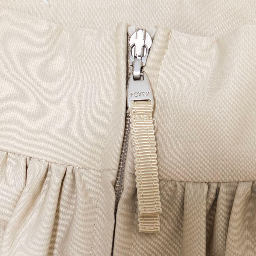美品✨フォクシーニューヨーク　ティアードスカート　フレア　ベージュ　３８