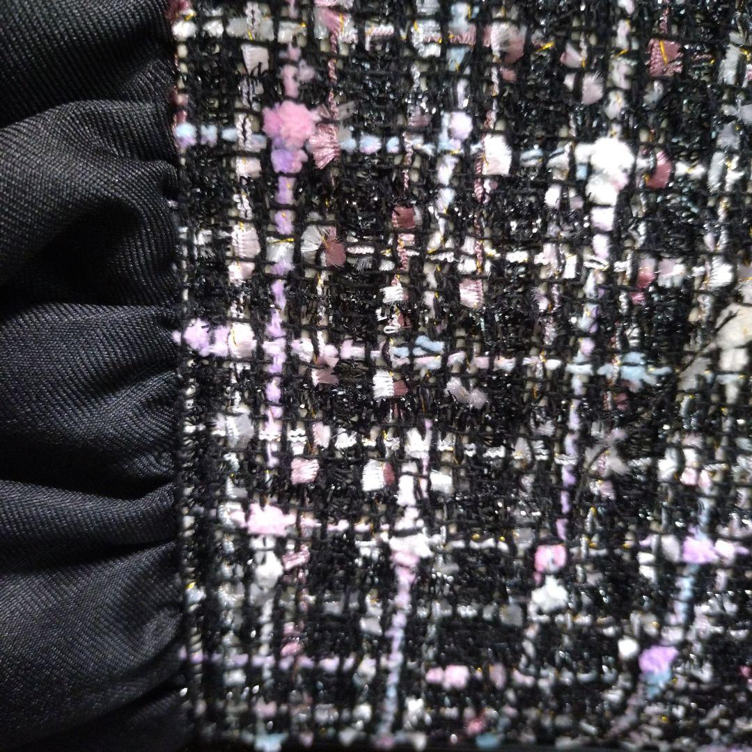 新品未使用品DIANAフリルデザインのツイードショルダーバッグ