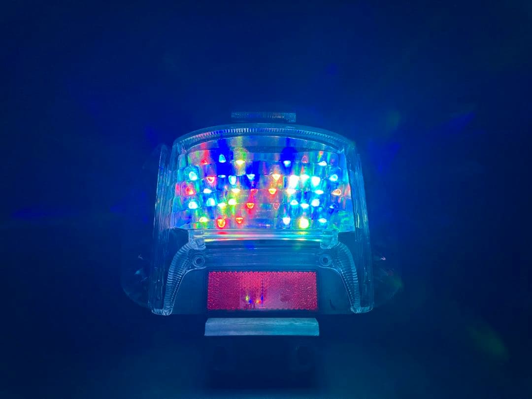 ZX af34 af35 RGB ◎◎ テール ランプLED レインボ — バイク ledテープ