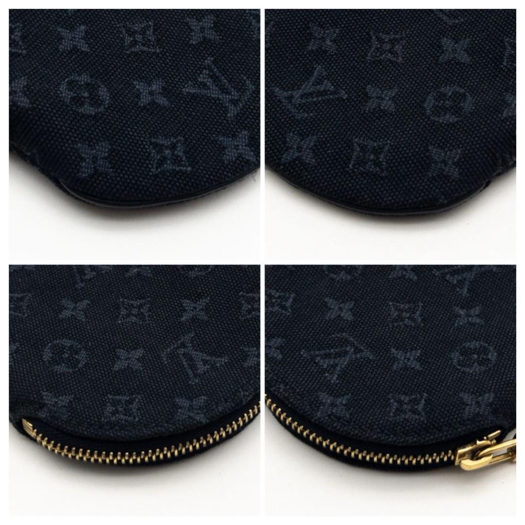【極美品】ルイヴィトン　ポルトモネロン　モノグラムミニ　ケース　ネイビー