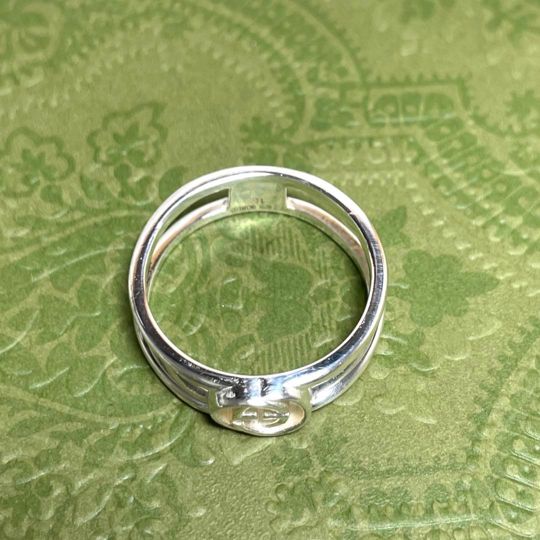 GUCCIグッチ インターロッキングGGリング　スリム　14号メンズ/レディース