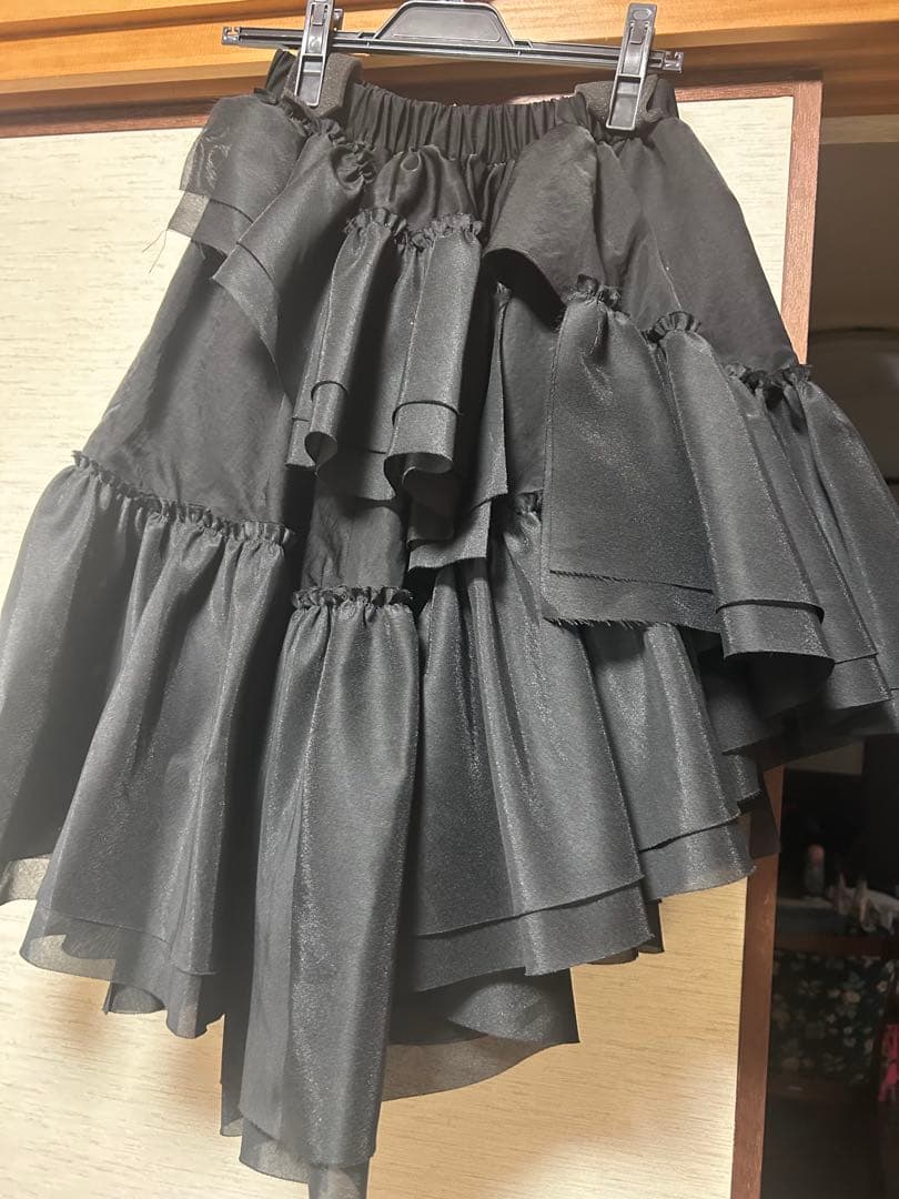 lig. リグドット黒 フレアスカート