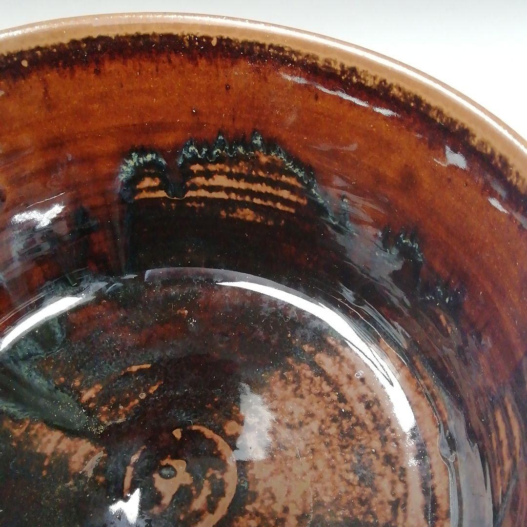 Ｔ８２３　建水　『高取焼』『鬼丸碧山 作』　共箱　茶道具