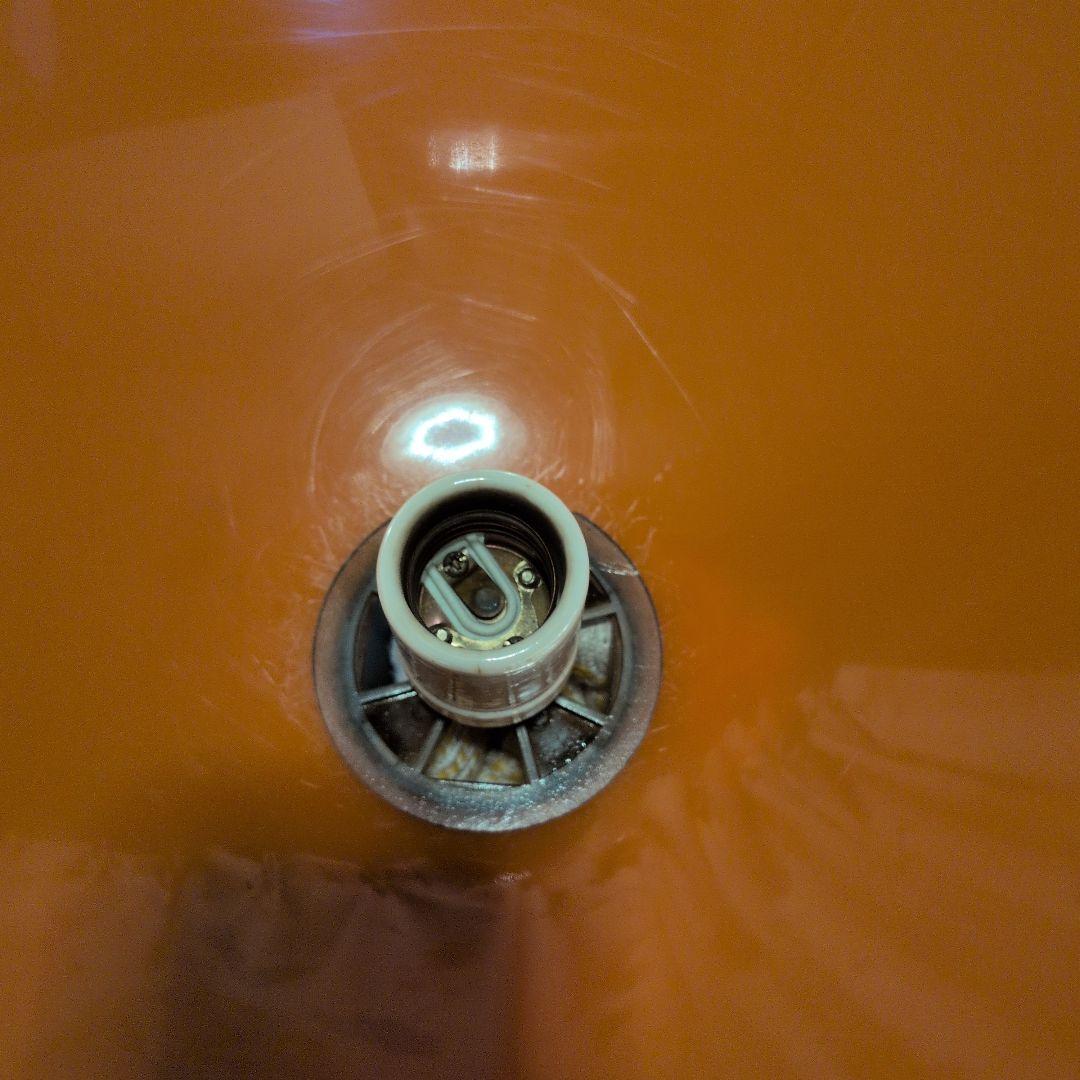 イエロー・オレンジ ドーム型ペンダントライト 2セット レトロ レトロ