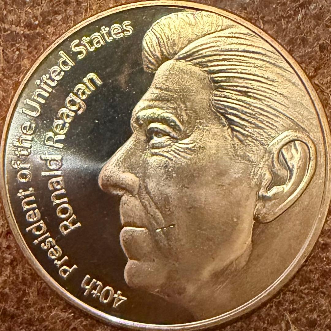 【10枚セット】純銅 銅貨 1oz アポロ/レーガン メダル ラウンド