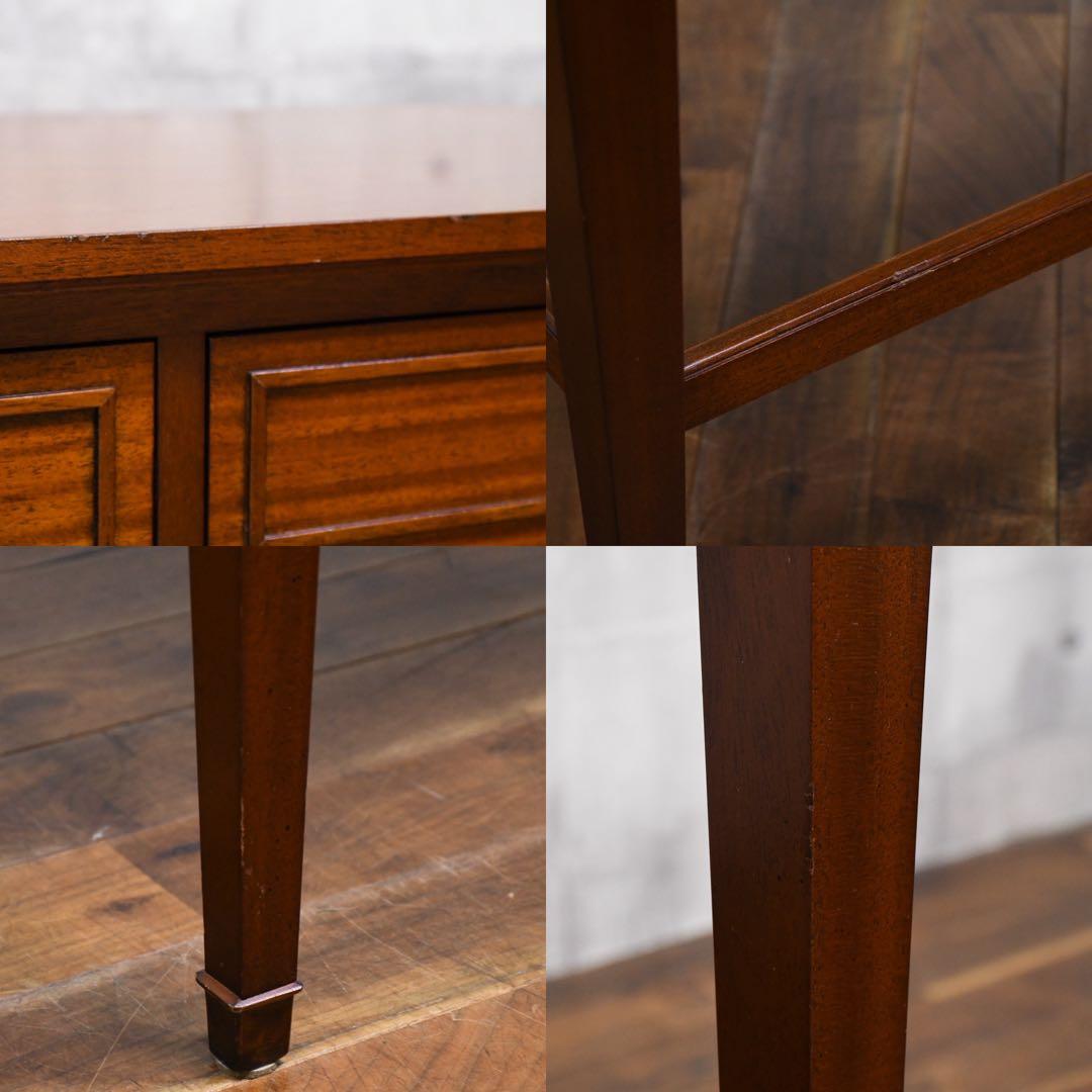 EJK38 ドレクセルヘリテイジ トライユン コンソールデスク マホガニー材