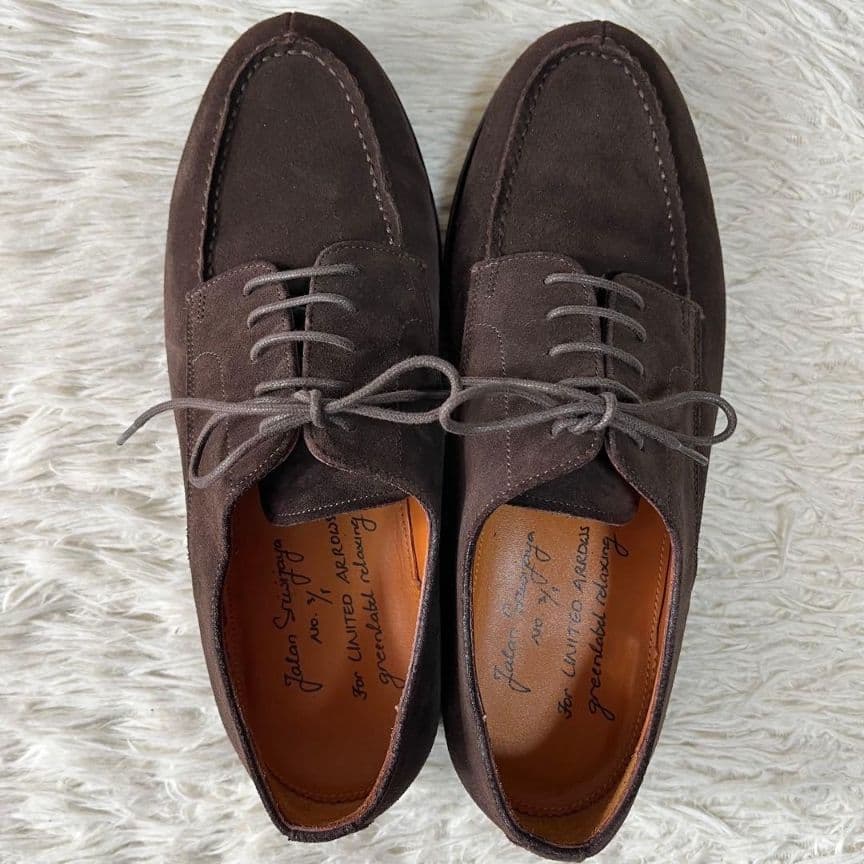 【本日限定セール】ジャランスリウァヤ スエード　Uチップ グリーンレーベル別注