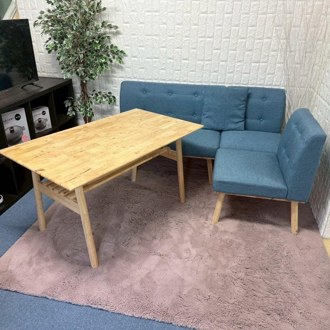にゃ〜す ✨ナチュラルファニチャー　ダイニングセット　4人掛け　北欧風