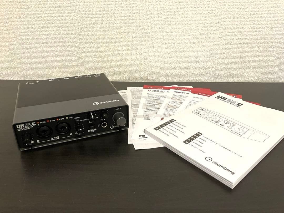 UR22c】オーディオインターフェース cubaseAI未使用