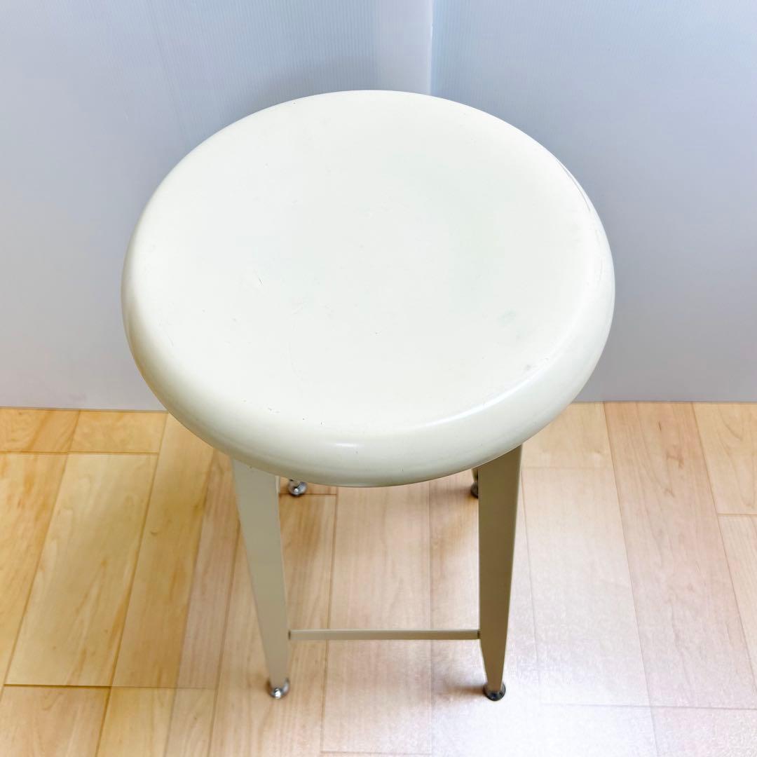 廃盤希少 IKEA ハイスツール TORBEN アイボリー イケア 鋼製①
