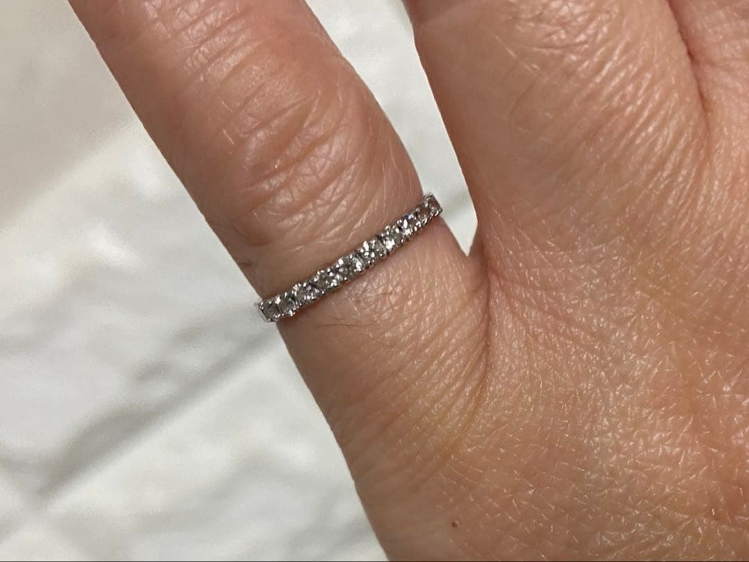 k10wg ダイヤ0.2ct ハーフエタニティ